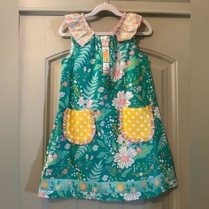 WILDFLOWERS Girls Floral Printed Vibrant Shift Dress Size 8 Like New!
